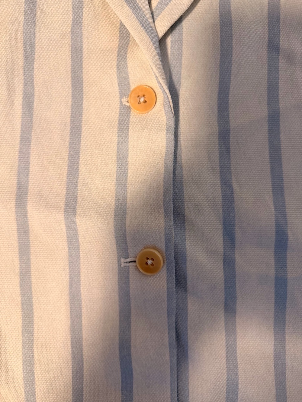 Aritzia Wilfred Blue & White Striped Button-Down Shirt Jacket - Large - Picture 4 of 10